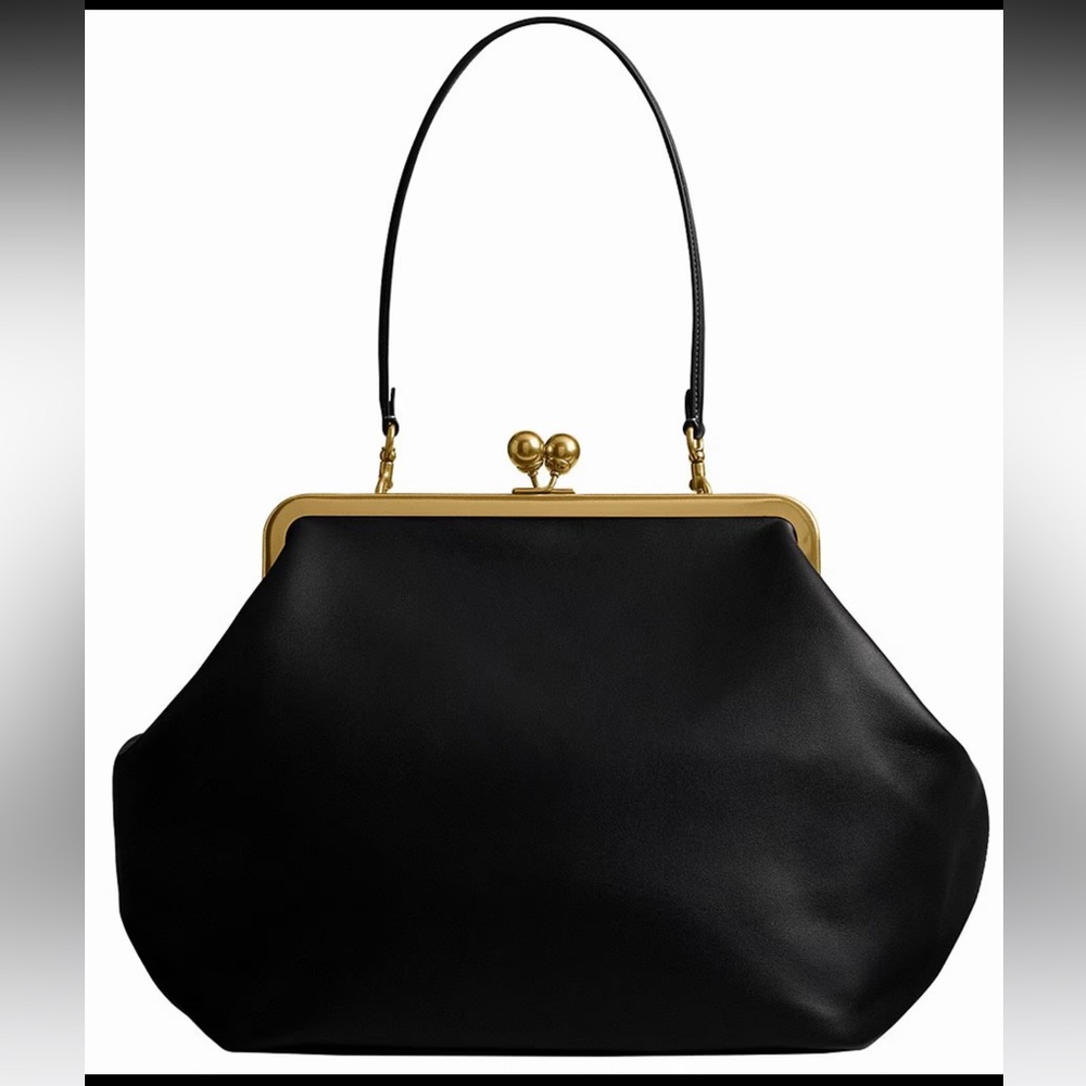 Authentic COACH Large Kisslock Frame Bag